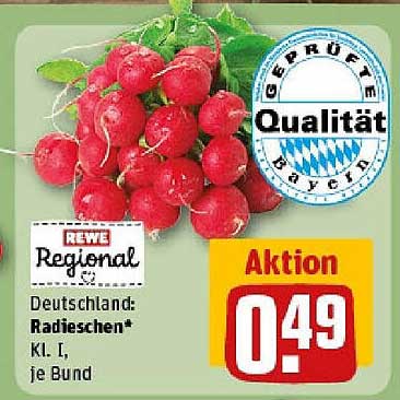 REWE Regional Radieschen Kl. I, je Bund