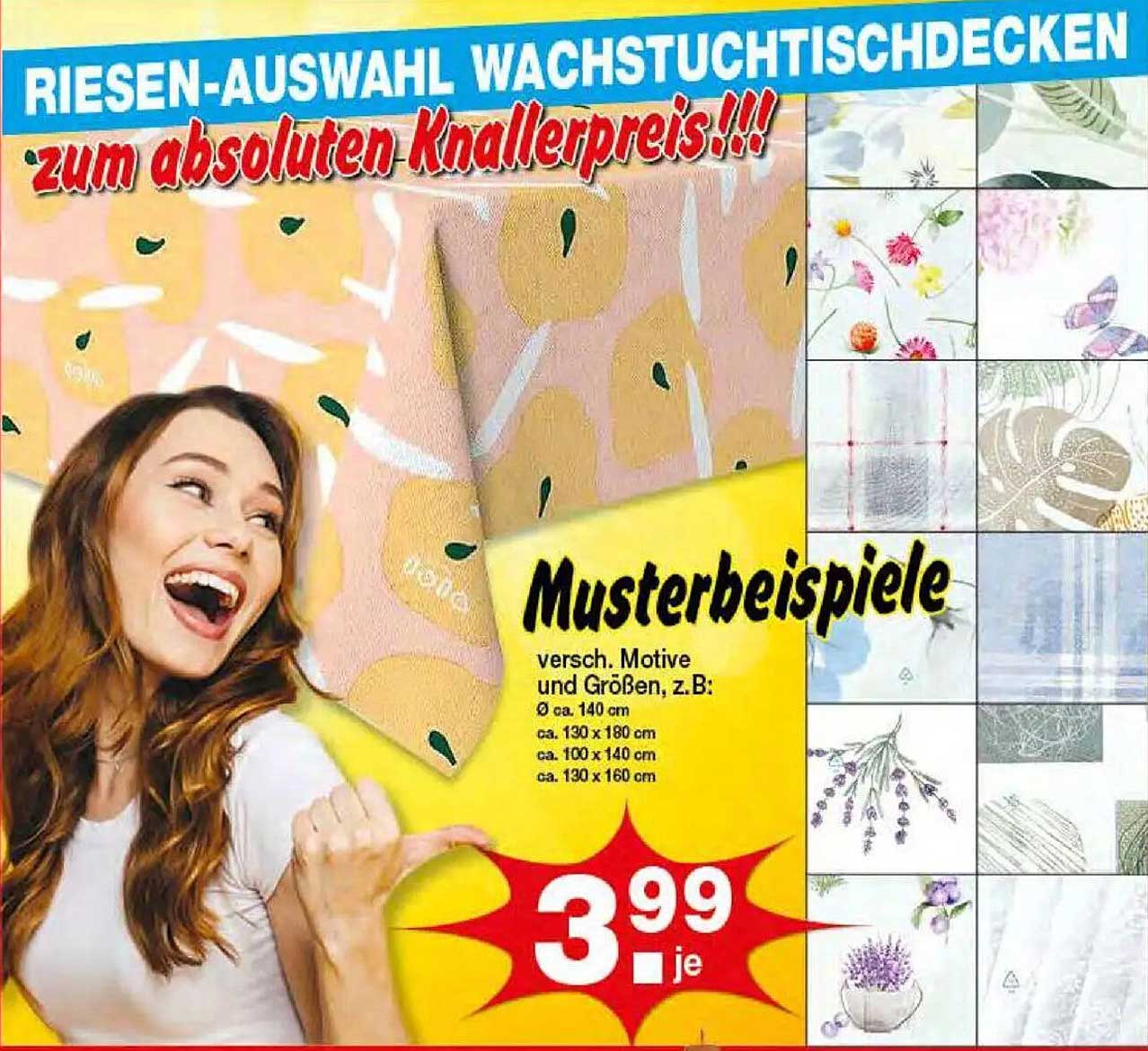 Riesen-Auswahl Wachstuchtischdecken zum absoluten Knallerpreis!!!