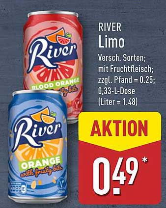 RIVER Limo – Erfrischende Vielfalt in der Dose