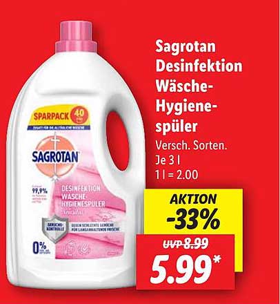 Sagrotan Desinfektion Wäsche-Hygiene-Spüler