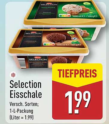 Selection Eisschale - Verschiedene Sorten; 1-L-Packung (Liter = 1,99)