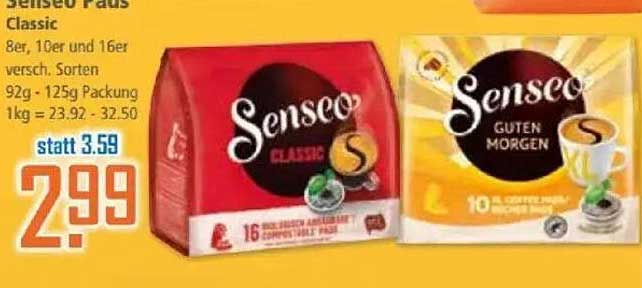 Senseo Pads Classic 8er, 10er und 16er versch. Sorten