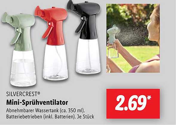 SILVERCREST® Mini-Sprühventilator