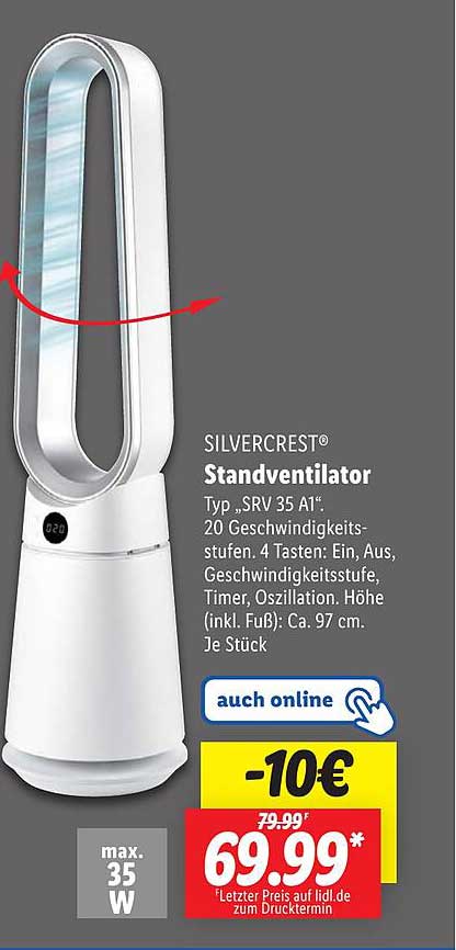 SILVERCREST® Standventilator Typ „SRV 35 A1“