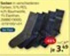 Socken in verschiedenen Farben (95% PES, 5% Baumwolle)