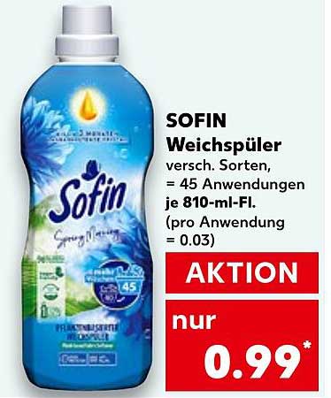 SOFIN Weichspüler 810 ml - Aktion!