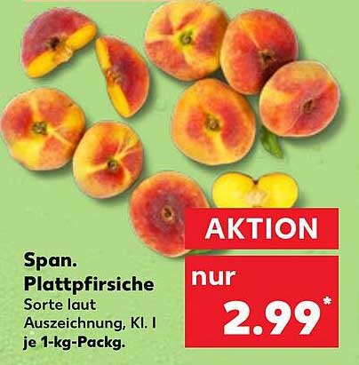 Spanische Plattpfirsiche - frisch und saftig!