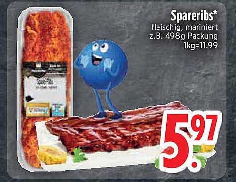 Spareribs* - fleischig, mariniert 498g für nur 5,97 €