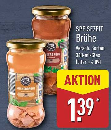 SPEISEZEIT Brühe - Verschiedene Sorten im 340-ml-Glas