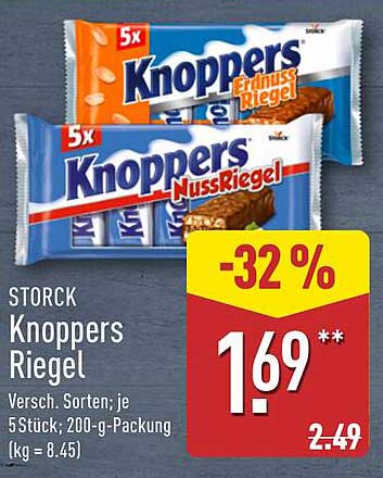 STORCK Knoppers Riegel - 5 Stück - Verschiedene Sorten