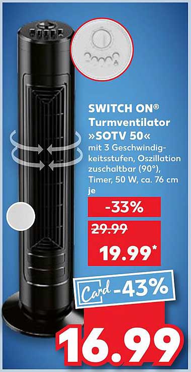 SWITCH ON® Turmventilator »SOTV 50«