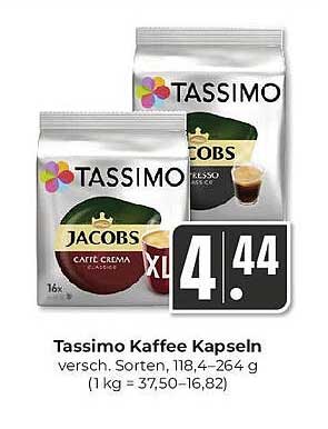 Tassimo Kaffee Kapseln - verschiedene Sorten