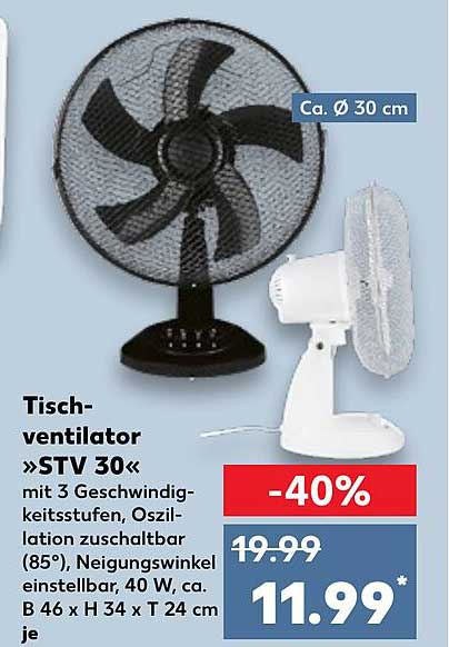 Tischventilator »STV 30« - Ideal für heiße Sommertage