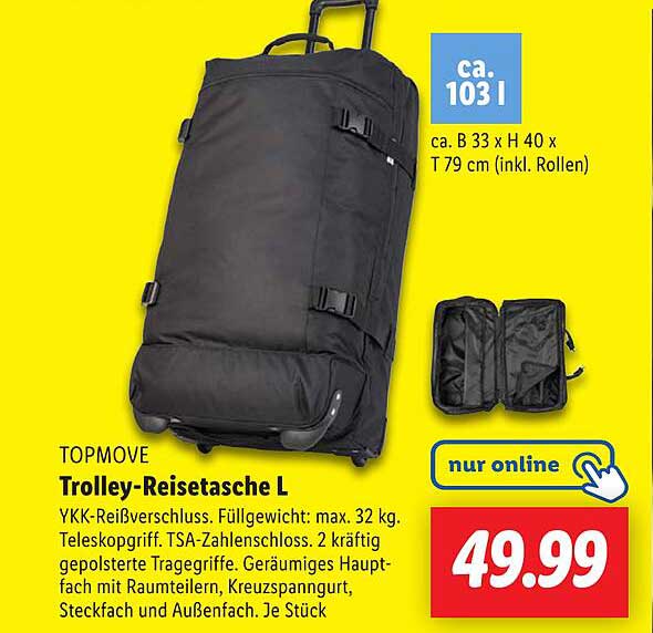 TOPMOVE Trolley-Reisetasche L