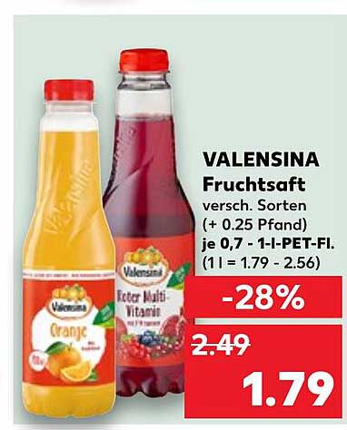 VALENSINA Fruchtsaft verschiedene Sorten