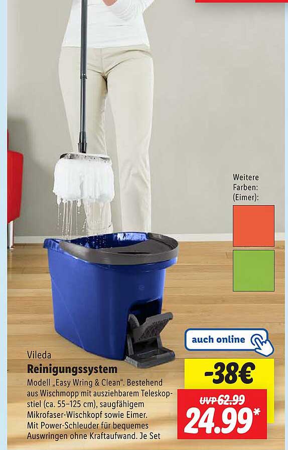 Vileda Reinigungssystem: Easy Wring & Clean