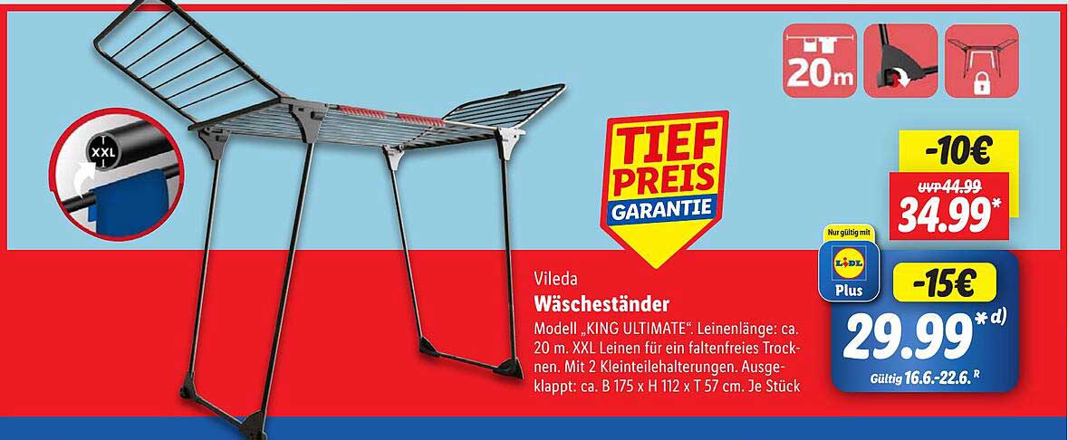 Vileda Wäschetrockner KING ULTIMATE