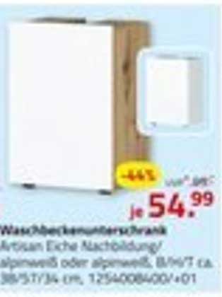 Waschbeckenunterschrank Artisan Eiche Nachbildung