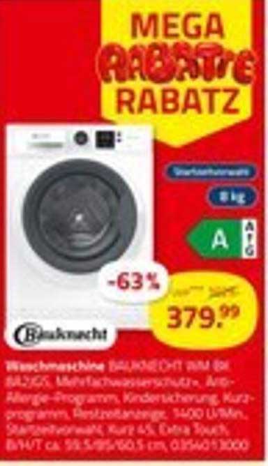 Waschmaschine Bauknecht WM 8L (BLZGC)
