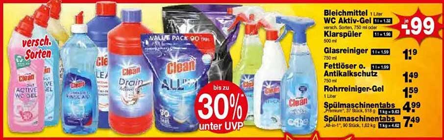 WC Aktiv-Gel 750 ml (versch. Sorten)