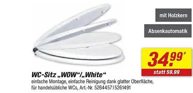 WC-Sitz „WOW“/White