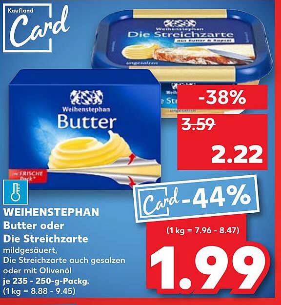 WEIHENSTEPHAN Butter oder Die Streichzarte
