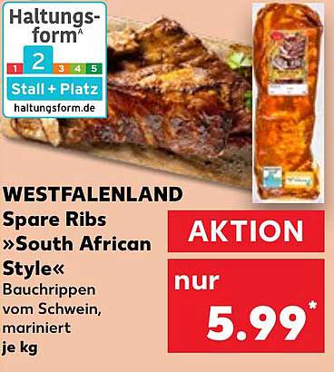 Westfalenland Spare Ribs »South African Style«