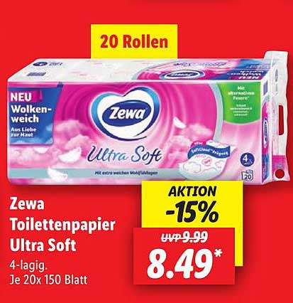 Zewa Toilettenpapier Ultra Soft - 20 Rollen