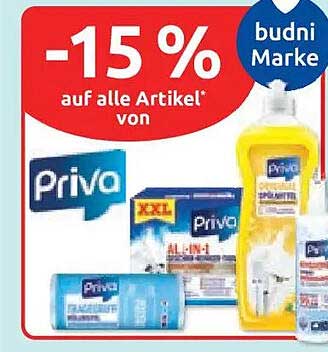 -15 % auf alle Artikel* von Priva