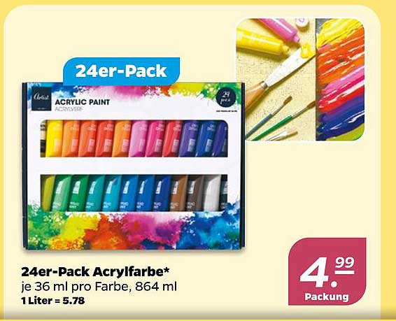 24er-Pack Acrylfarbe*