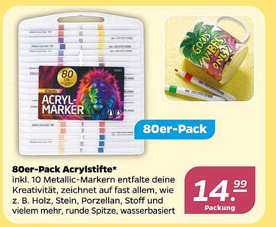 80er-Pack Acrylstifte*