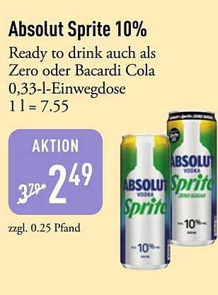 Absolut Sprite 10%