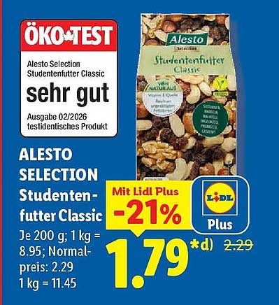 ALESTO SELECTION Studentenfutter Classic