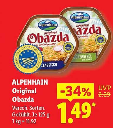 ALPENHAIN Original Obazda