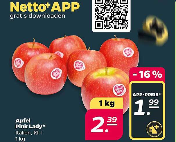 Apfel Pink Lady* Italien, Kl. I 1 kg