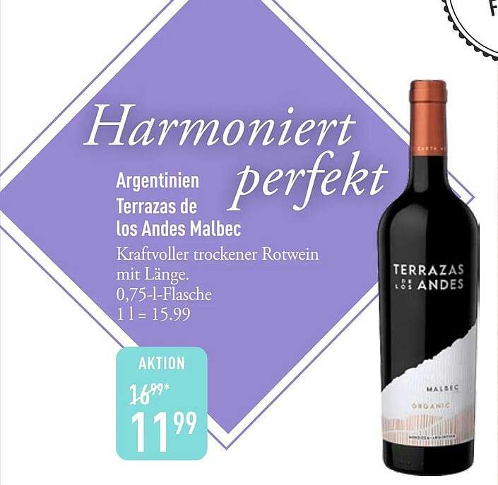 Argentinien Terrazas de los Andes Malbec