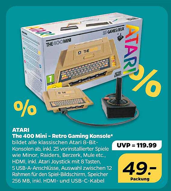 ATARI The 400 Mini - Retro Gaming Konsole*