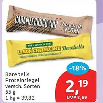 Barebells Proteinriegel versch. Sorten 55 g