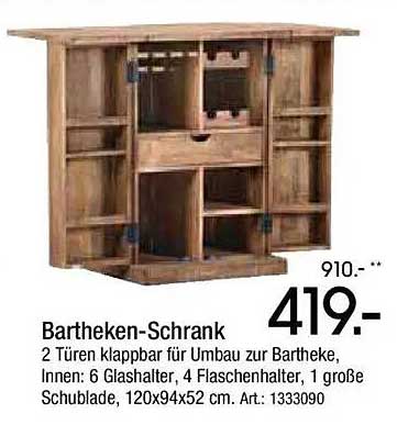 Bartheken-Schrank