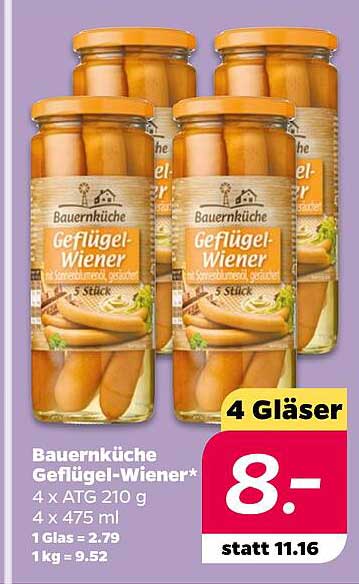 Bauernküche Geflügel-Wiener*