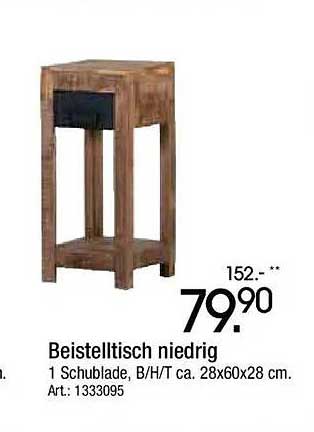 Beistelltisch niedrig