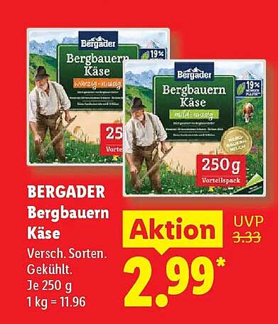 BERGADER Bergbauern Käse