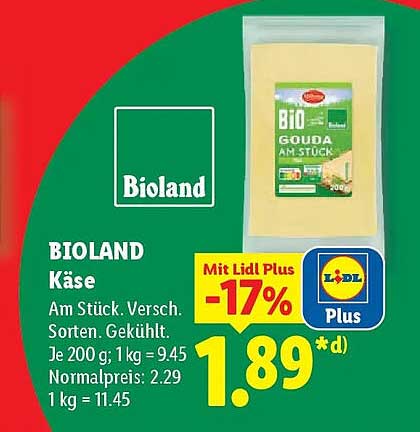 BIOLAND Käse