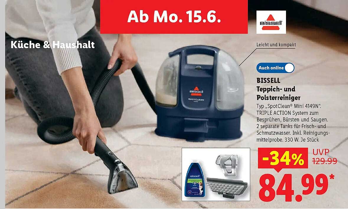 BISSELL Teppich- und Polsterreiniger