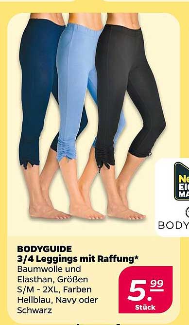 BODYGUIDE 3/4 Leggings mit Raffung*