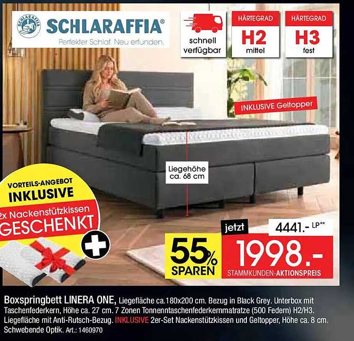 Boxspringbett LINERA ONE