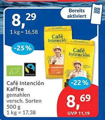 Café Intención Kaffee gemahlen versch. Sorten 500 g