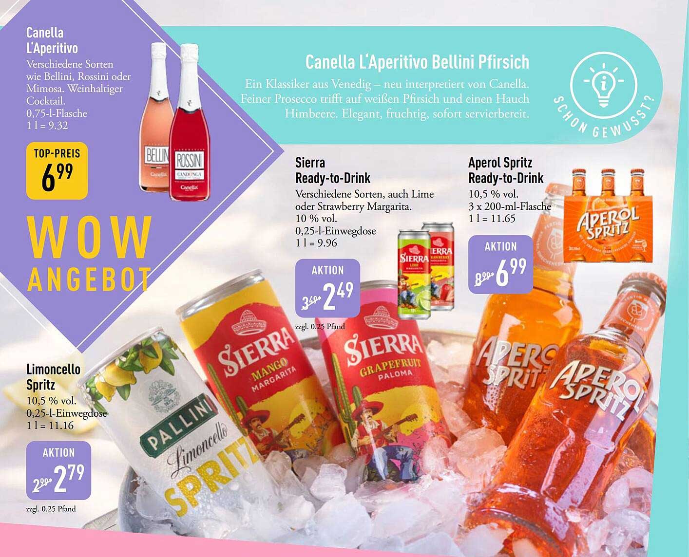 Canella L'Aperitivo Bellini Pfirsich