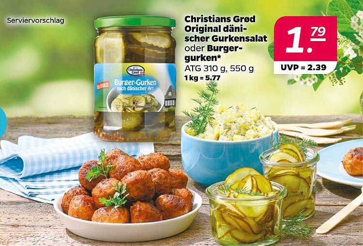 Christians Grod Original dänischer Gurkensalat oder Burger-gurken*