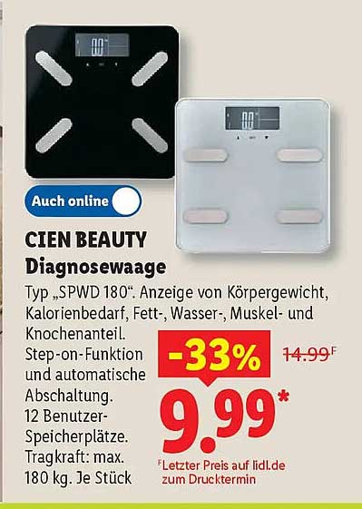 CIEN BEAUTY Diagnosewaage